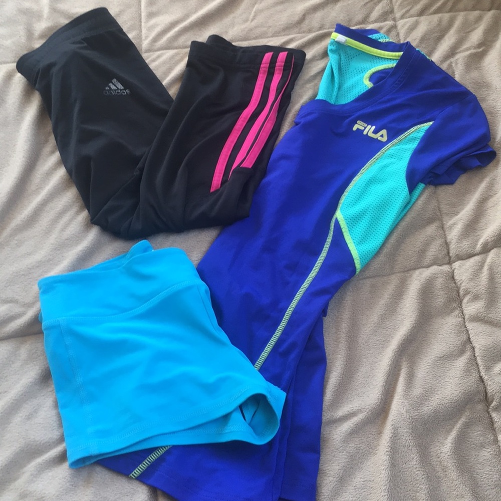 Lot of workout clothes